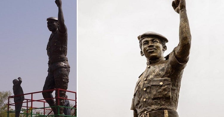 Burkina Faso Unveils An Upgraded Statue Of Thomas Sankara