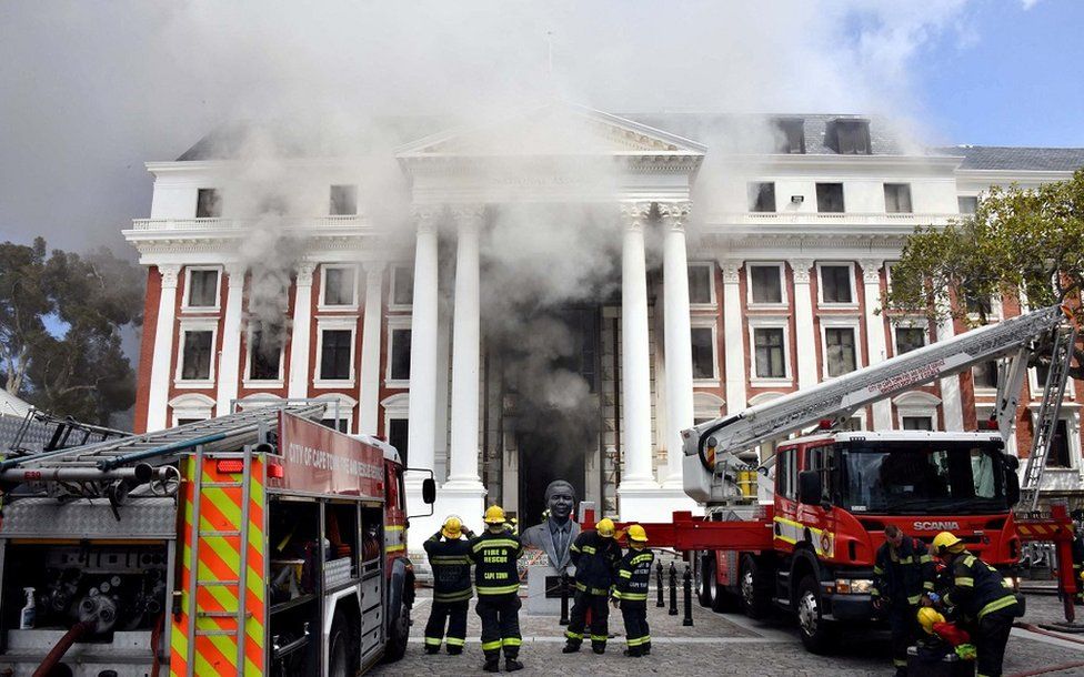 How South Africa’s Parliament Fire Incident Offers A Break From The Past