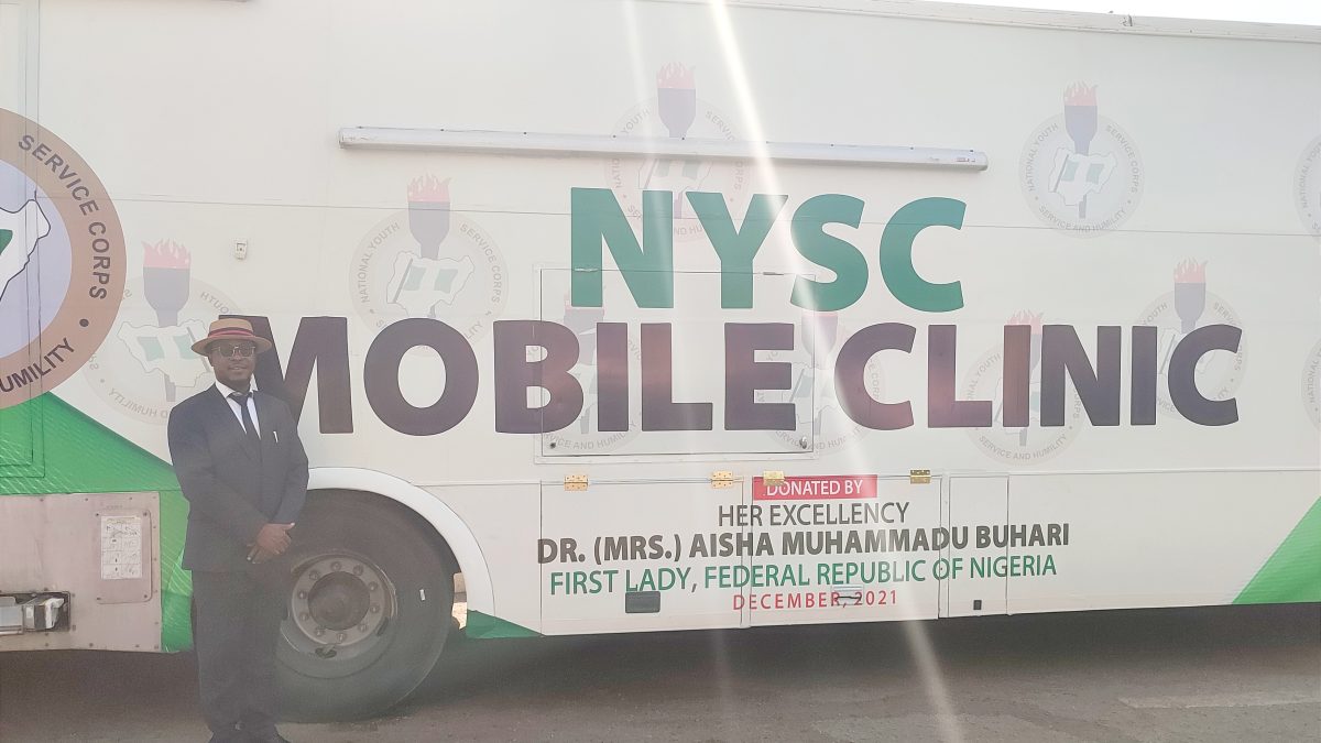 Nigeria’s First Lady Donates Mobile Clinic To The Country’s Foremost Youth Agency, The NYSC Scheme